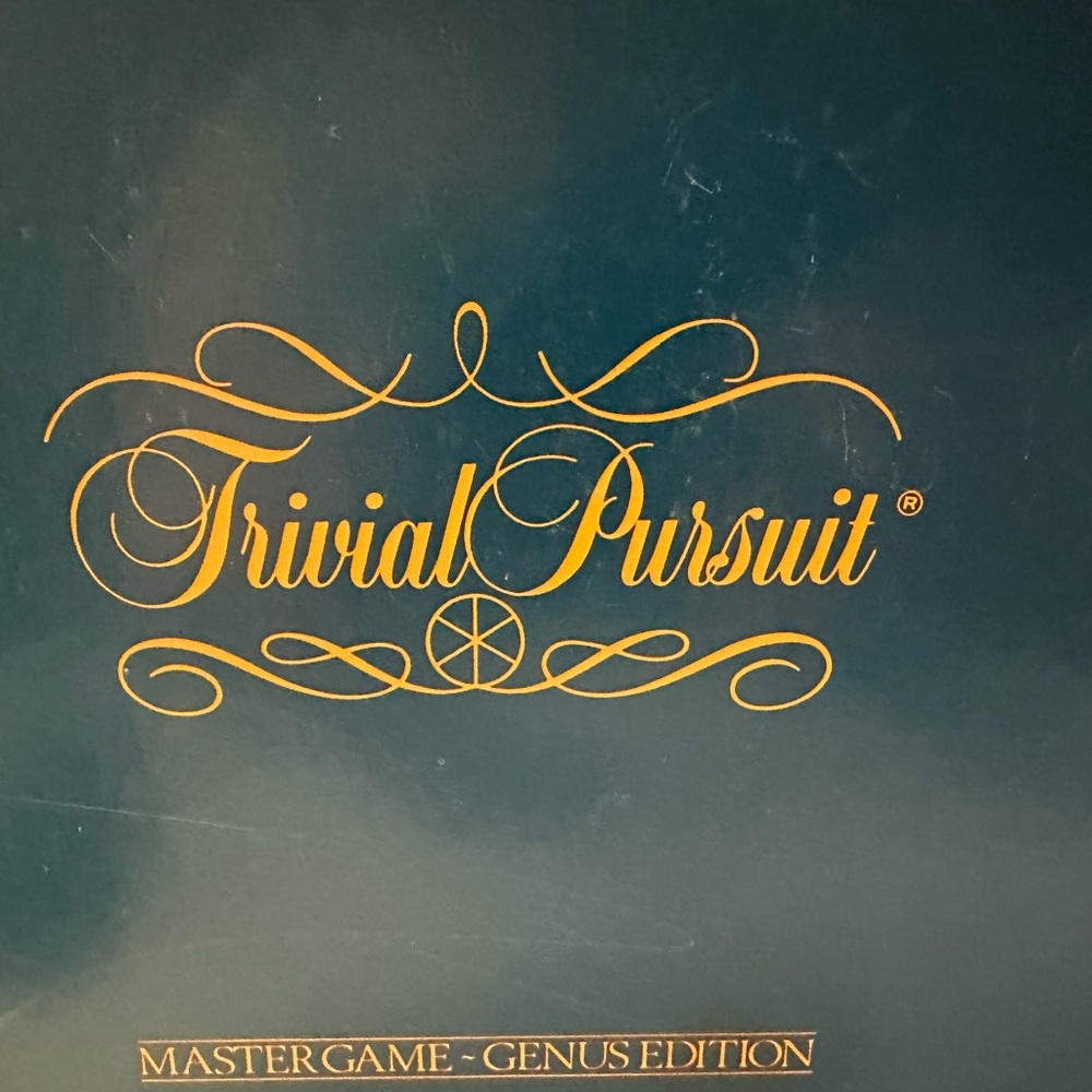 Trivial Pursuit Master Board Game Genus Edition Original Vintage 1981 Version.